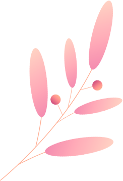 Pink Beige Leaf